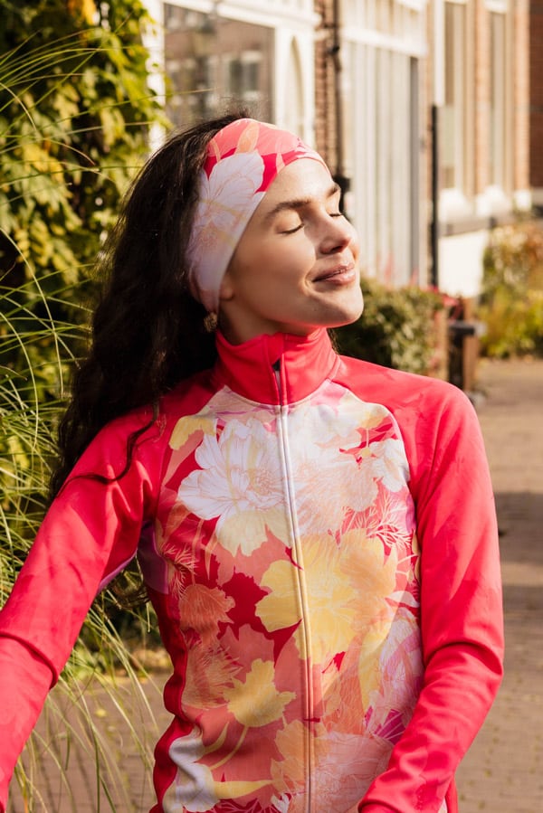 elastische-sporthaarband-roze-geel